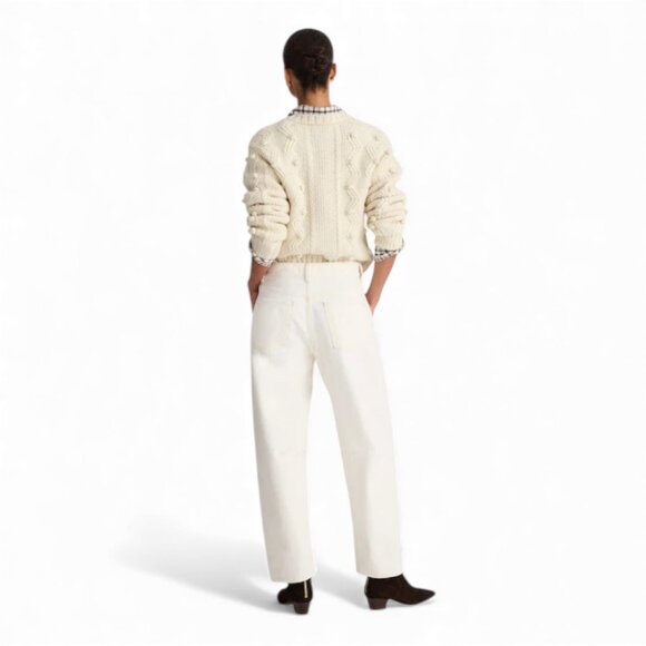 Madewell The Petite Darted Barrel-Leg Jean Size 32 Petite - Picture 2 of 12